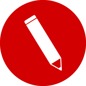 pencil icon, blog post logo