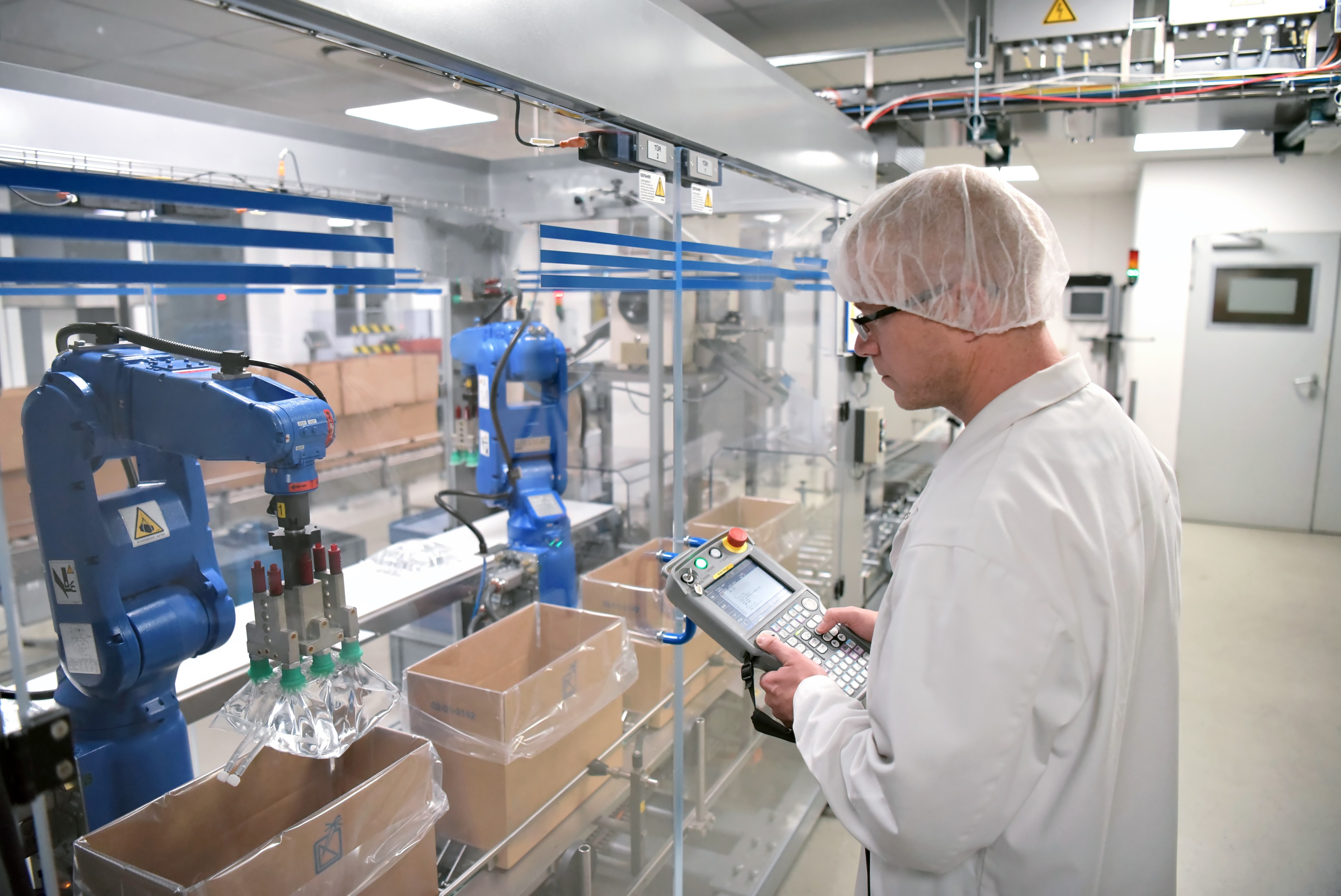 pharma packaging automation in use