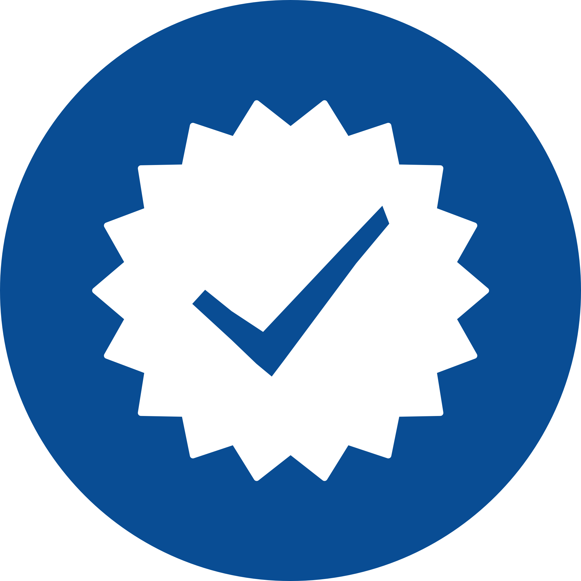 Certification icon, checkmark
