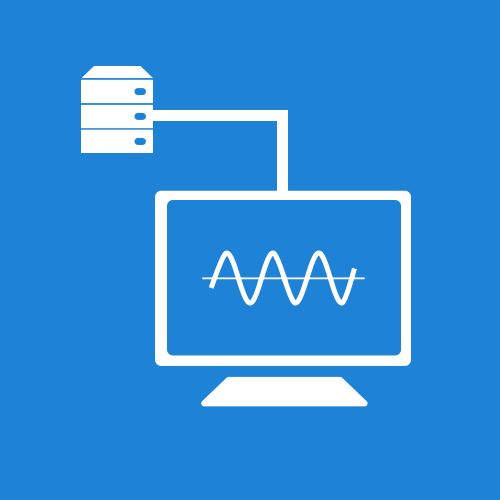 client-server icon, server and computer